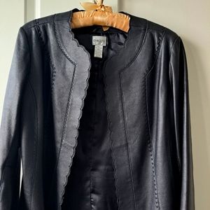Chico's ALL Leather Blazer